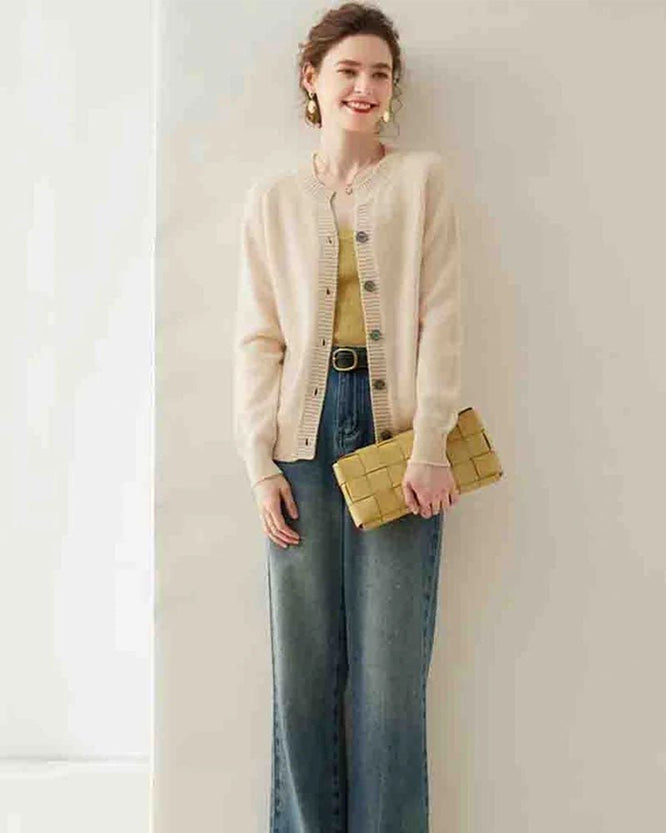 Cashmere Knitted Cardigan