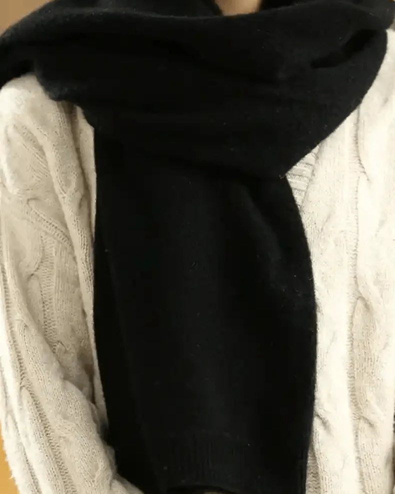 Multifunctional Wool Knitted Shawl Scarf