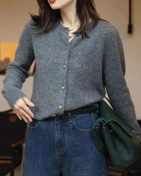Crewneck Short Cardigan