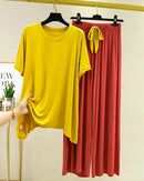 Modal Short Sleeve 3-Piece Pajama Set