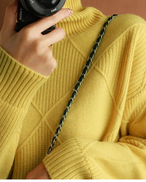 Pure Wool Solid Turtleneck Sweater