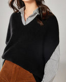 Oversized Wool Knitted Vest