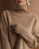 Pure Wool Solid Turtleneck Sweater