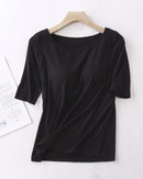 Modal Cotton Padded Half-Sleeve Sleep Top
