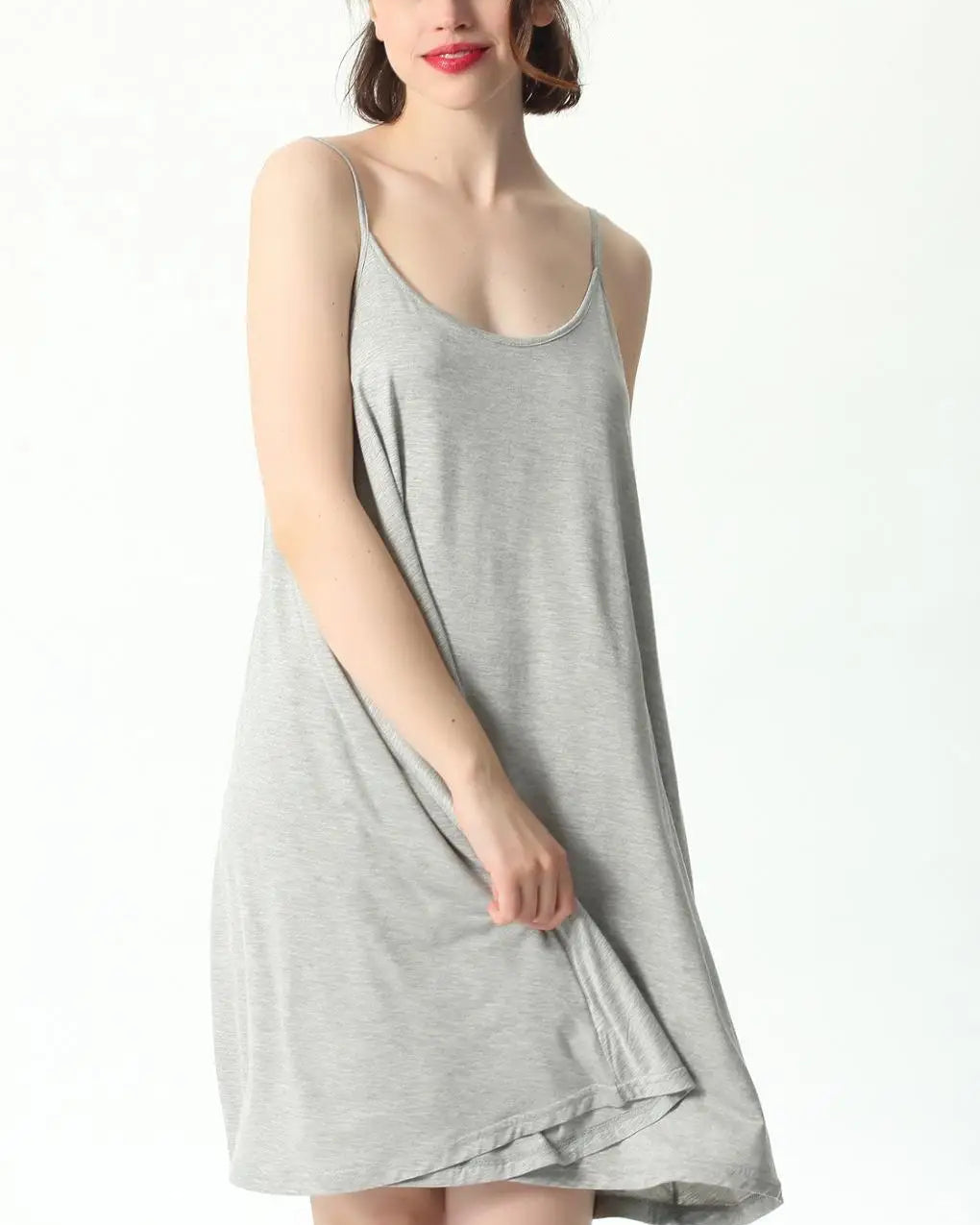 Plus Size Cotton Modal Sling Nightgown Dress