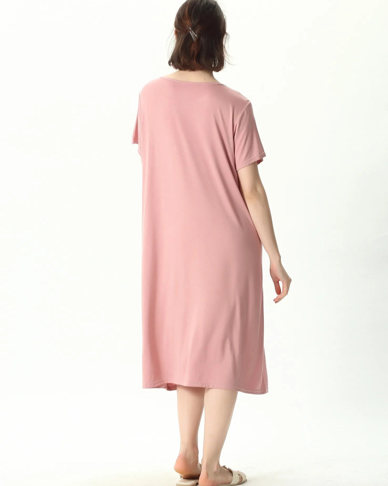 Plus Size Cotton Short Sleep Dress