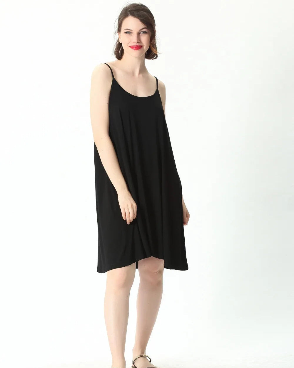 Plus Size Cotton Modal Sling Nightgown Dress