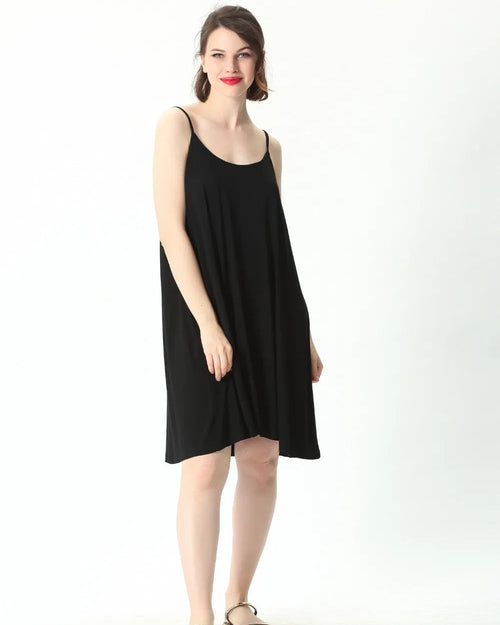 Plus Size Cotton Modal Sling Nightgown Dress