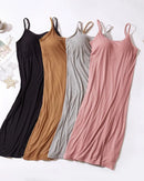 Modal-Cotton Padded Spaghetti Strap Sleep Dress