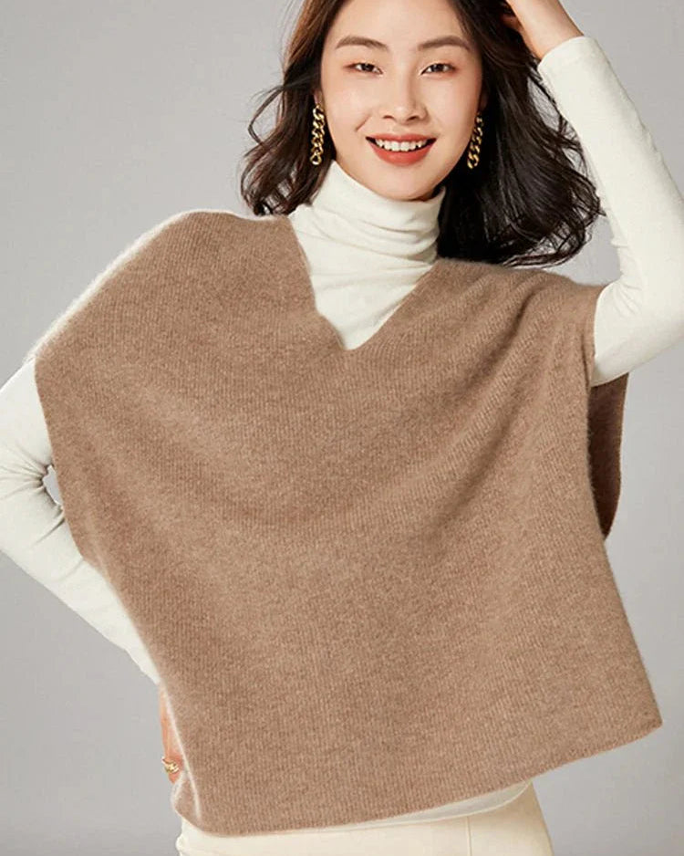Oversized Wool Knitted Vest