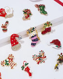 Christmas Tree Rhinestone Brooches