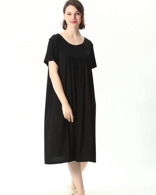 Plus Size Cotton Short Sleep Dress