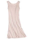 Knitted Silk Blend Sleeveless Slip Dress