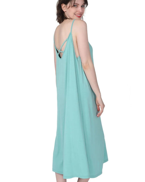 Women'S Relaxed Spaghetti-Strap Nightgown
