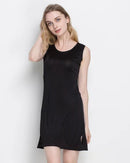 Knitted Silk Blend Sleeveless Slip Dress