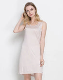 Knitted Silk Blend Sleeveless Slip Dress