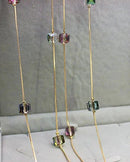 Crystal Bead Long SweaterChain Necklace