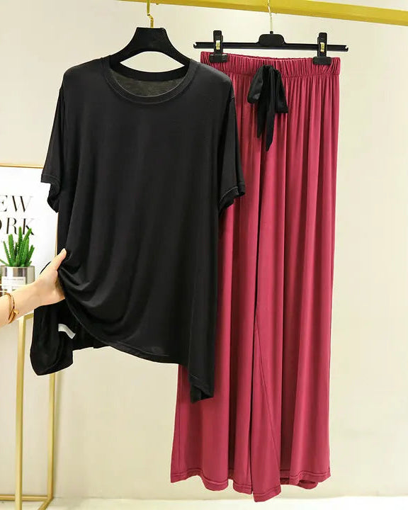 Modal Short Sleeve 3-Piece Pajama Set