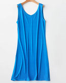 Mulberry Silk Knit V-Neck Sleeveless Mini Slip Dress