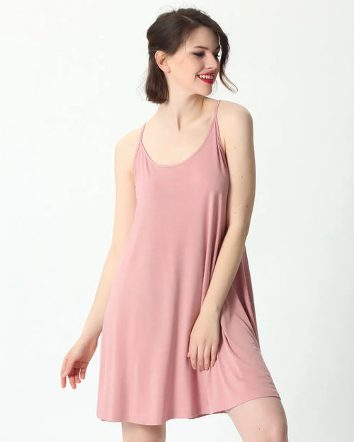 Plus Size Cotton Modal Sling Nightgown Dress