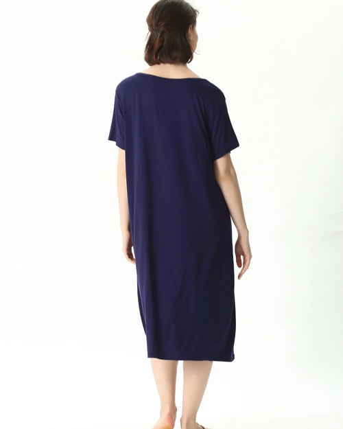 Plus Size Cotton Short Sleep Dress
