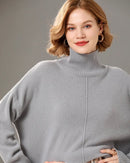 Turtleneck Solid Color Cashmere Sweater