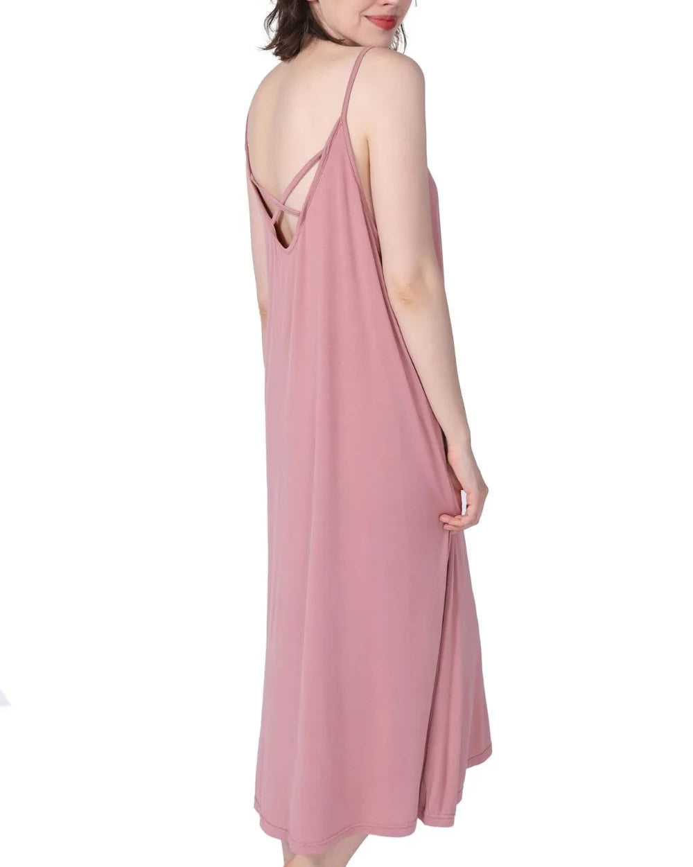 Women'S Relaxed Spaghetti-Strap Nightgown