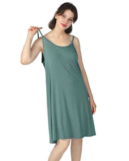 Plus Size Cotton Modal Sling Nightgown Dress