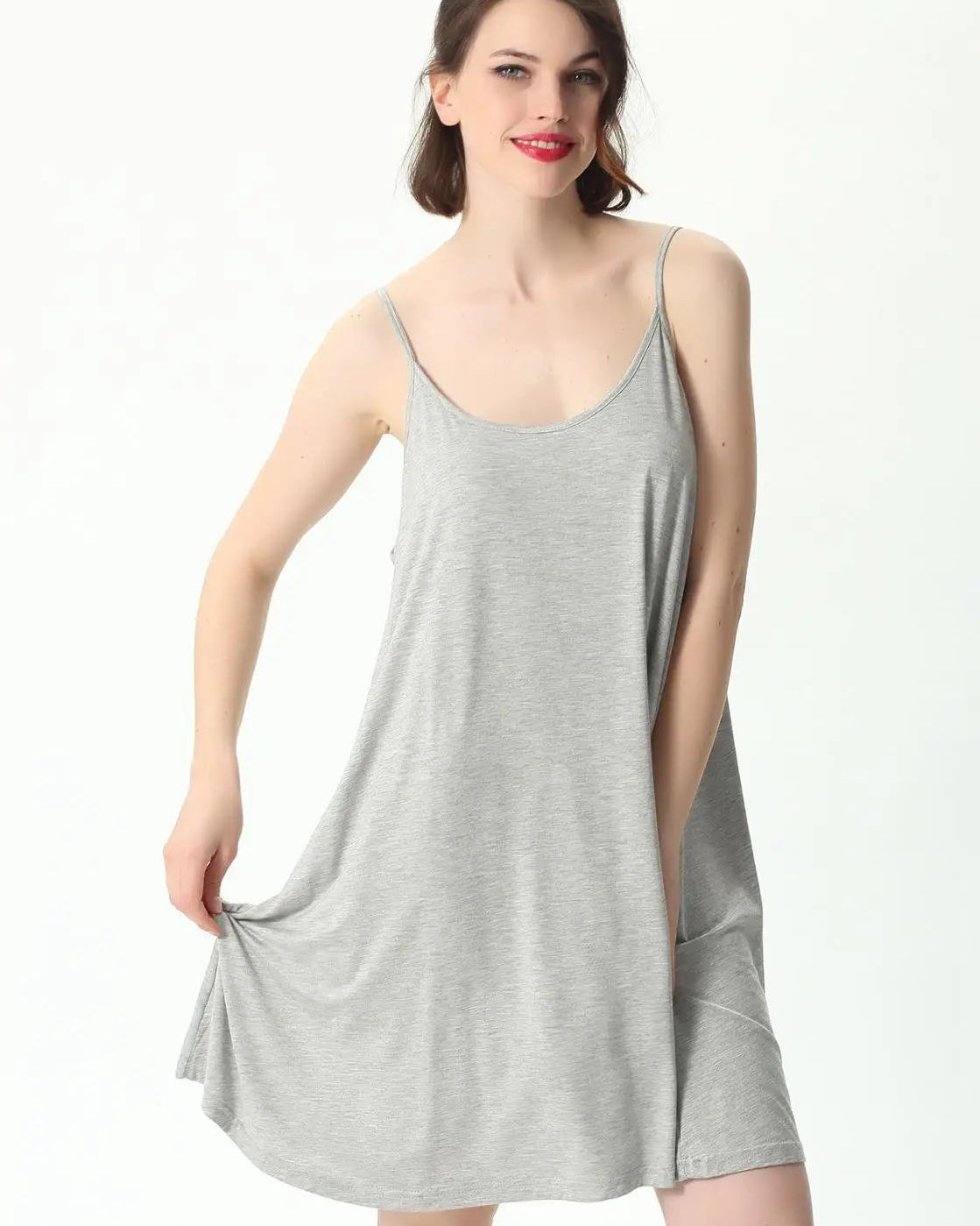 Plus Size Cotton Modal Sling Nightgown Dress
