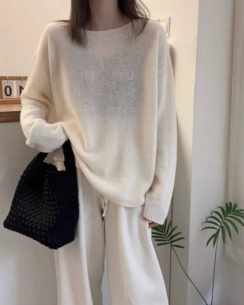 Oversized Wool Boatneck Sweater