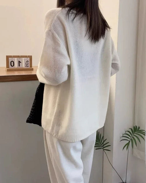 Oversized Wool Boatneck Sweater