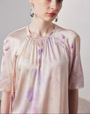 Loose-Fitting Breathable Satin Silk T-Shirt