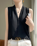 Lightweight V-Neck Knitted Vest