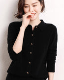 Cashmere Openwork Cardigan Sweater