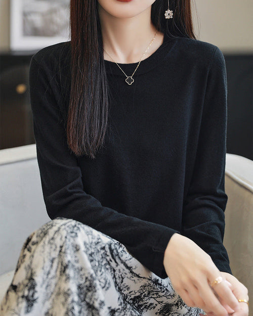 Loose-Fit Lightweight Wool-Blend Sweater