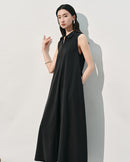 New Loose-Fit Sleeveless Silk Dress