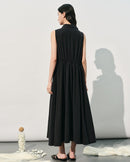 New Loose-Fit Sleeveless Silk Dress