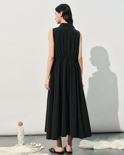 New Loose-Fit Sleeveless Silk Dress