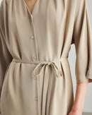 Elegant And Versatile Silk V-Neck Dress