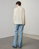 Simple Solid Color Silk Shirt