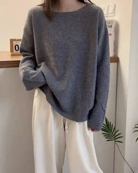 Oversized Wool Boatneck Sweater