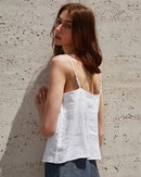 Linen V-Neck Adjustable Camisole
