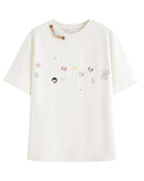 Loose-Fit Printed Short-Sleeve T-Shirt