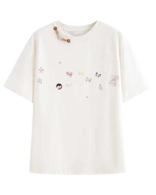 Loose-Fit Printed Short-Sleeve T-Shirt