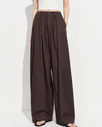 Loose-Fit High-Waisted Wide-Leg Pants