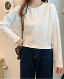 Button Design Long Sleeve Shirt