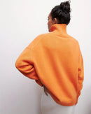 Oversized Solid Turtleneck Sweater