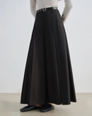 High-Waisted Pleated Wide-Leg Pants