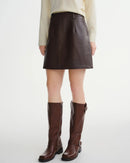 High-Waist A-Line Mini Skirt