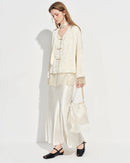 Elastic-Waist Flared Skirt